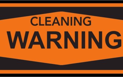 Cleaning Warning